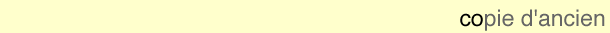 Copie d'ancien